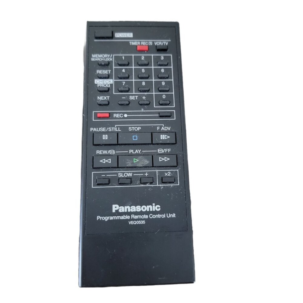 Genuine Panasonic Programmable Remote Control VEQ0535 Tested and Works